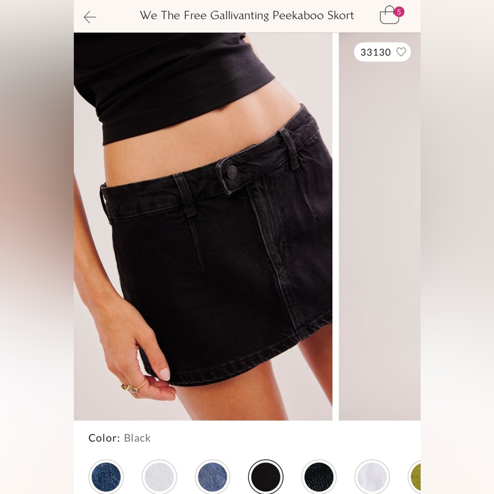We The Free Gallivanting Peekaboo Skort